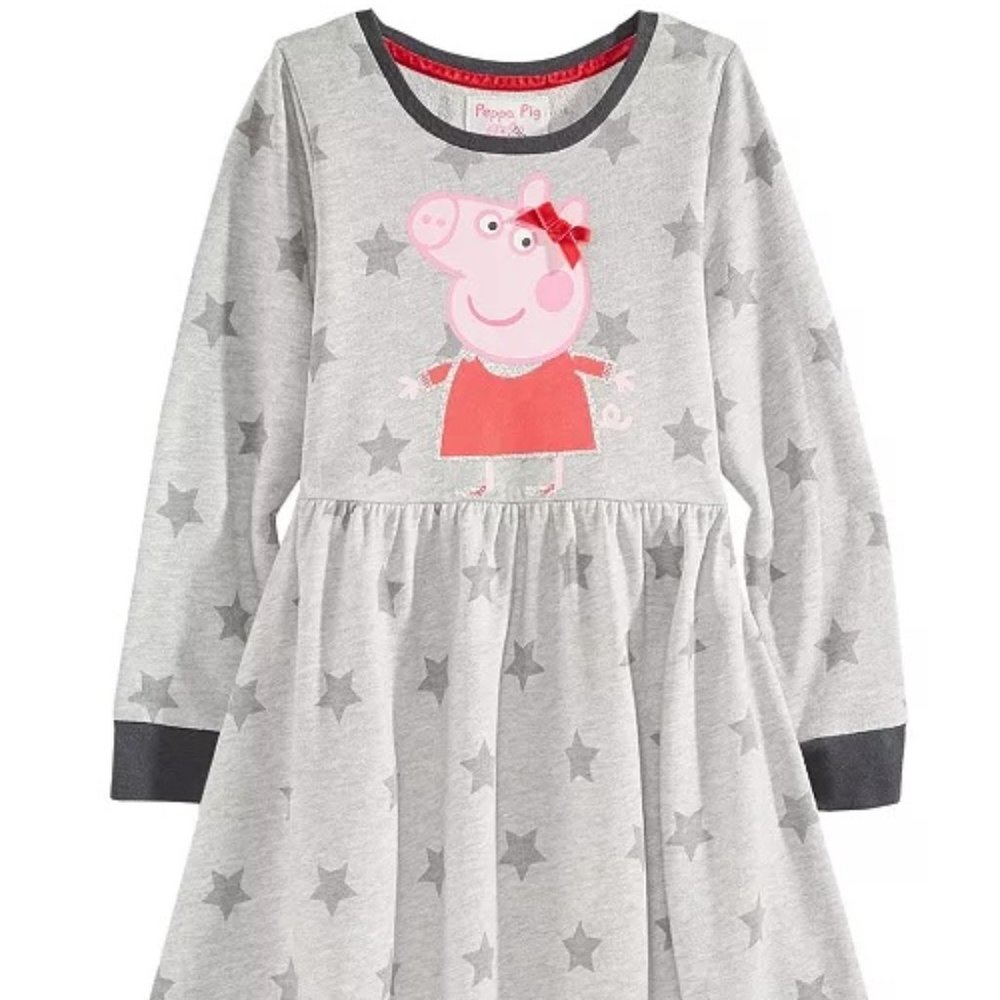 Peppa Pig Star Dress Official Peppa Pig happy threads NWT Size 5